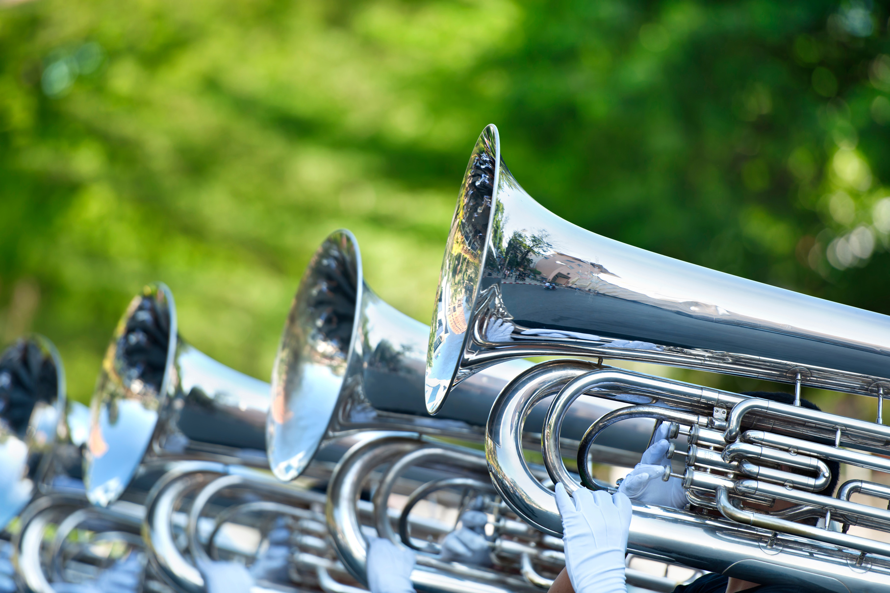 Musician Play Marching Tuba